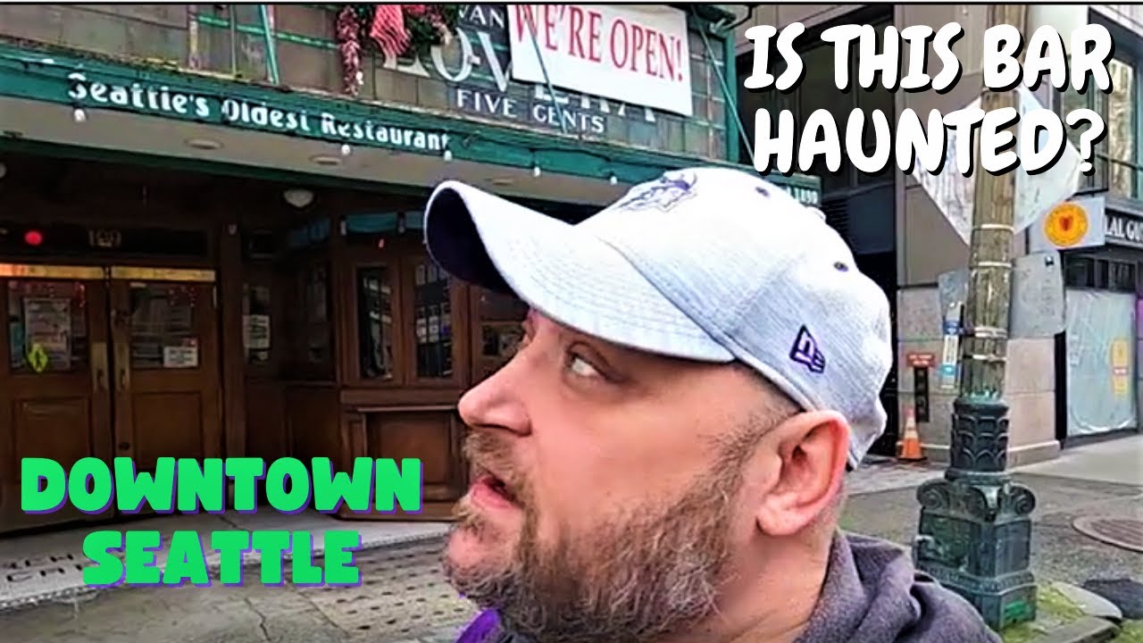 My first trip Downtown Seattle Oldest Bar and Haunted Apartments. Air BnB for rent at Merchants Cafe
