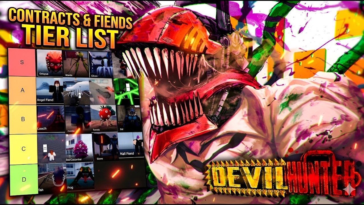 RANKING ALL CONTRACTS & FIENDS 🔥 Devil Hunter Contracts & Fiends Tier List (Update 1)