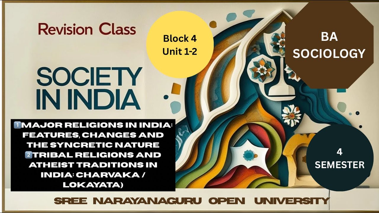 SOCIETY IN INDIA-BA Sociology-Religion in India -Tribal Religion Block4 -
