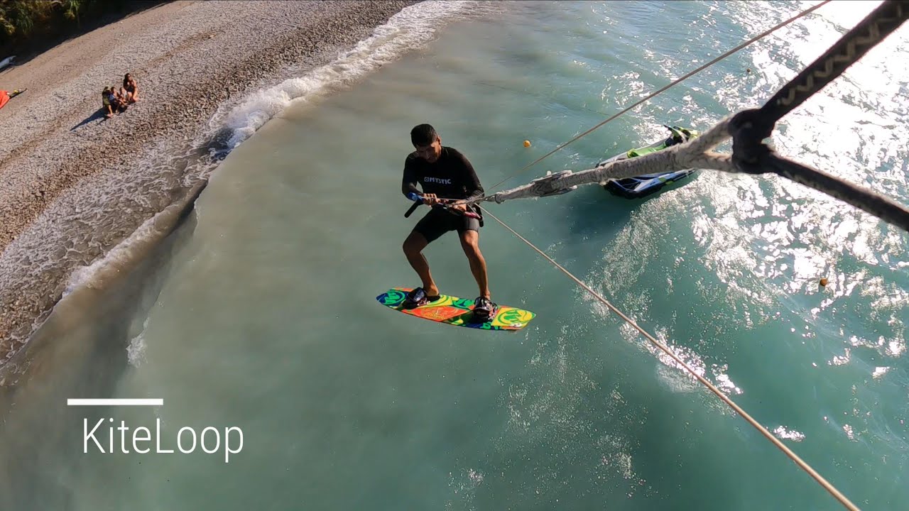 Kitesurfing Rhodes 18-8-22 (Max Lens on GoPro 9 - Line mount)