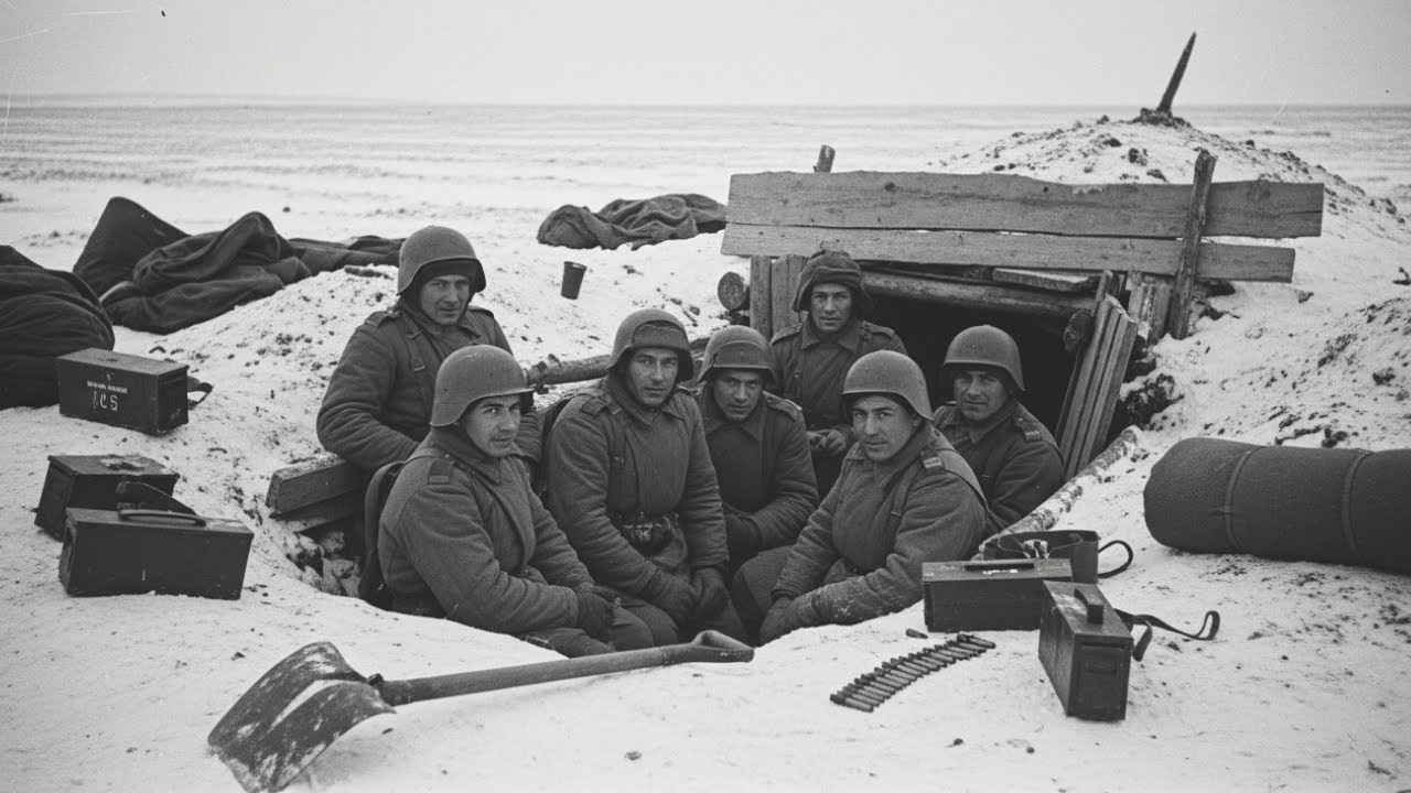 SOLDAȚII ROMÂNI DORMEAU ÎN GROPI SĂPATE ÎN STEPĂ — GERMANII ÎNGHEŢAU AȘTEPTÂND CORTURI REGULAMENTARE