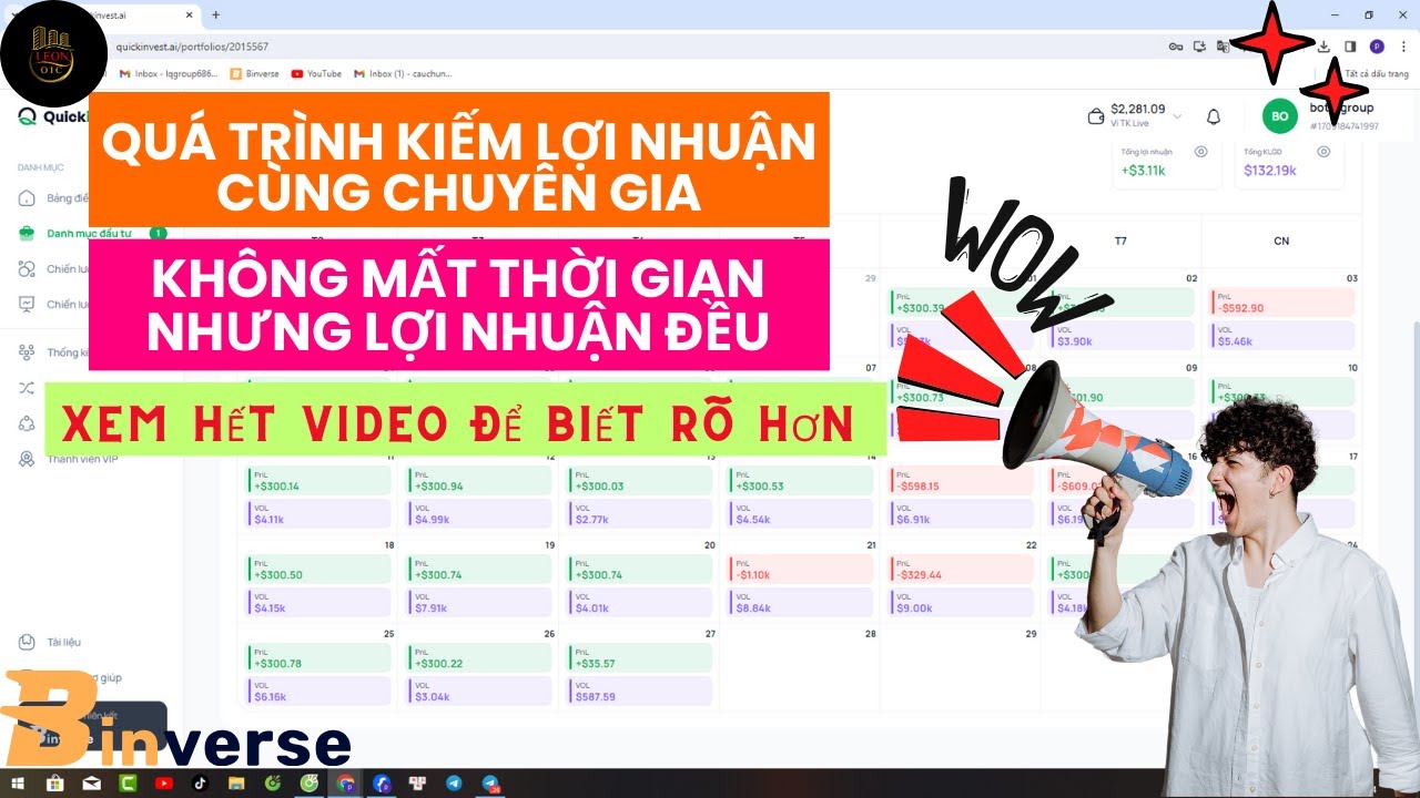 Coppy trade binverse c&ugrave;ng chuy&ecirc;n gia tr&ecirc;n s&agrave;n binverse ng&agrave;y 10/4 | kiếm tiền online