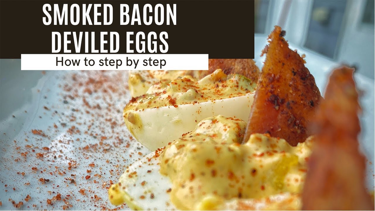 Smoked Bacon deviled Eggs | all on the Traeger Pro 780