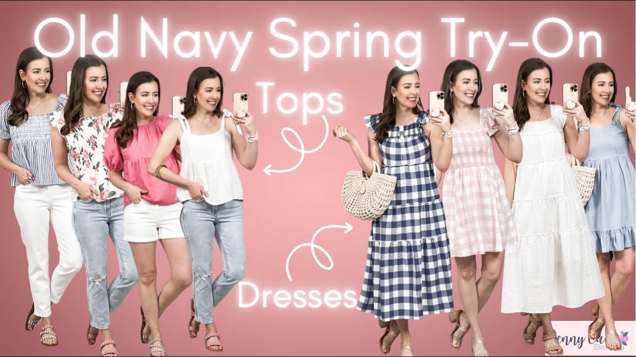 OLD NAVY SPRING HAUL! Must Have Spring Tops and Dresses!