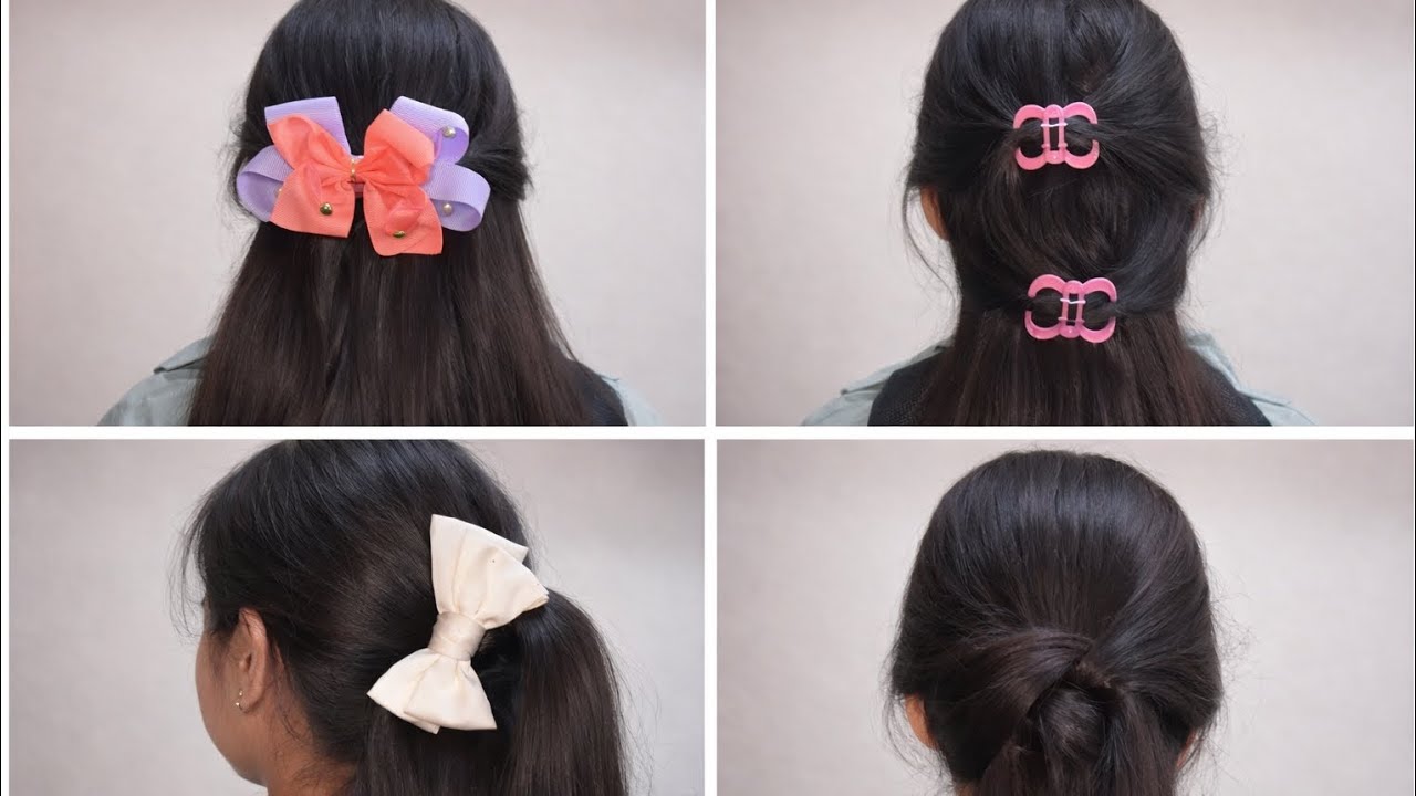 4 Simple Hairstyles That Make You Look Stylish 😍 | Cute & Easy Hairstyles for Long Hair