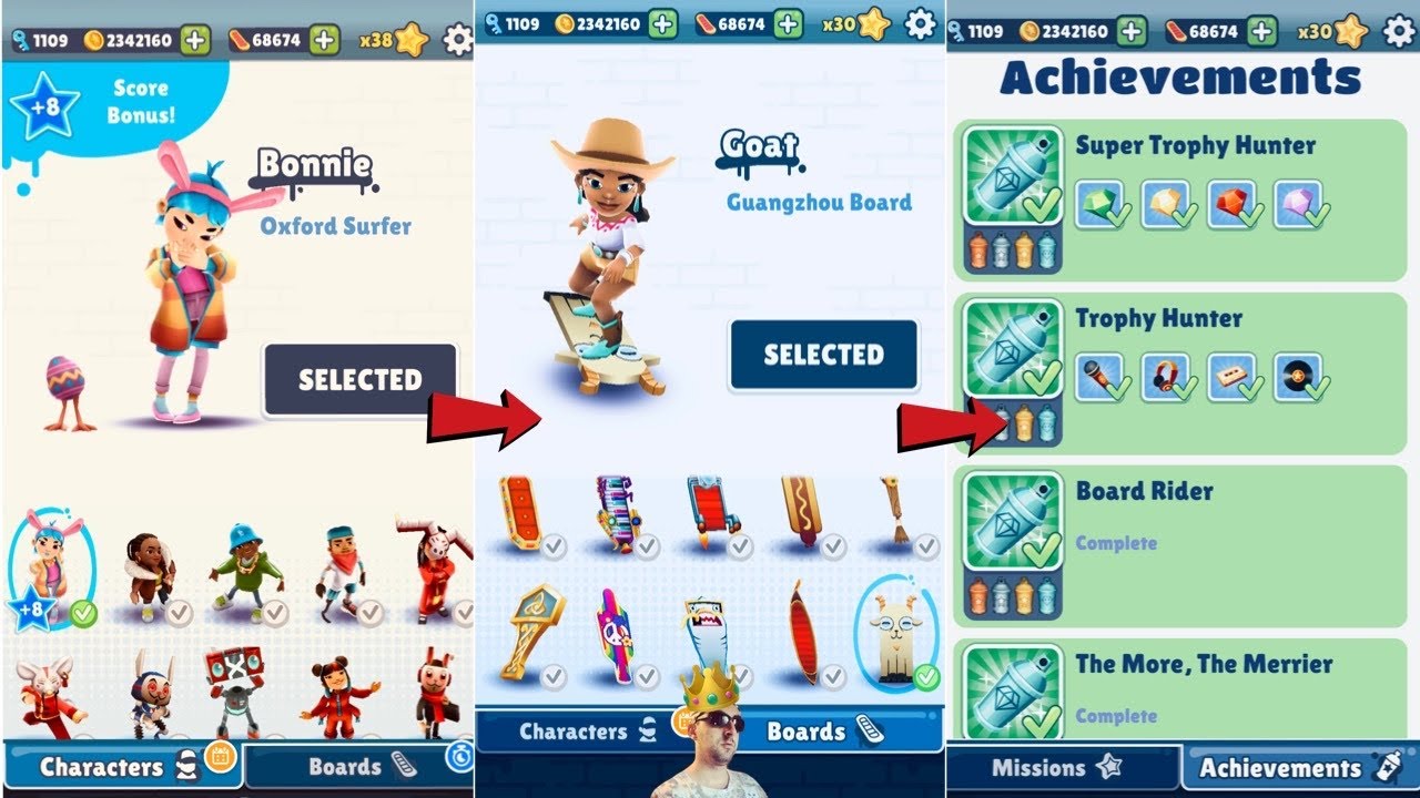 Subway Surfers Tour of Characters, Boards, and Achievements No Hacks or Cheats