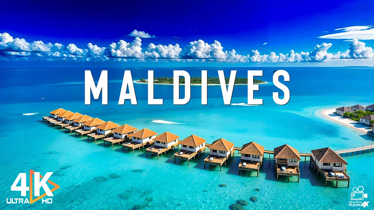 Maldives 4K - A Luxury Escape to White Sandy Beaches & Turquoise Lagoons - VIDEO 4K UHD