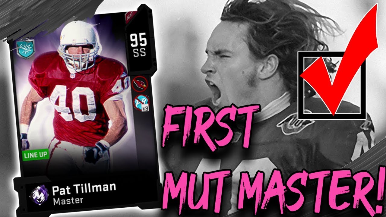 THE WORLDS 1ST MUT MASTER! 95 PAT TILLMAN! MADDEN 20 ULTIMATE TEAM