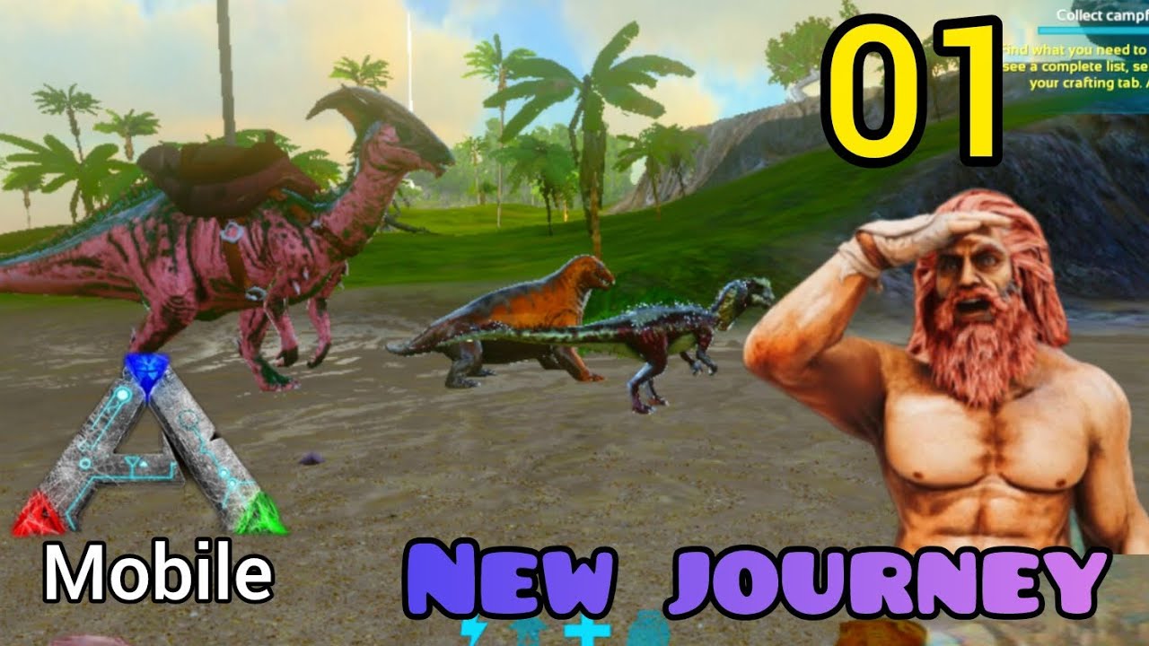 New journey Ark mobile Solo series Day 01 Tame Parasaure/Dilo/Moschop (Android/iOS)(Hindi/Urdu) 2026