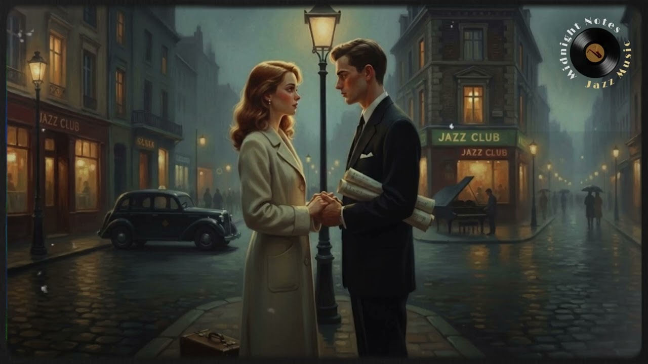 ♪ City at the Crossroads | 1950s Romantic Ballad Jazz | Midnight Notes