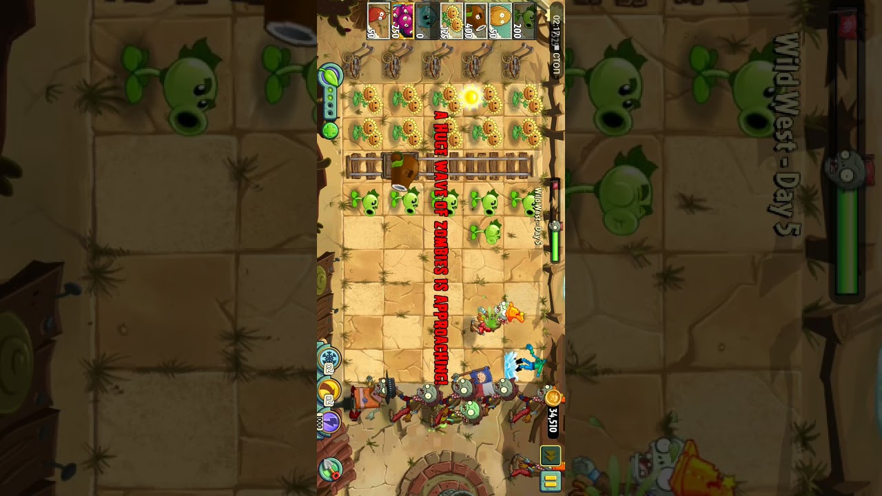 Пвз 2 reflourshed уровень 5 дикий запад 