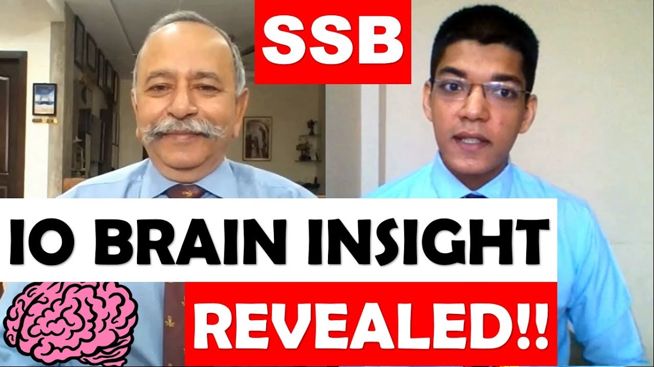 IO Brain INSIGHT in SSB Personal Interview - Cdr. Chakrapani | Personal Interview SSB