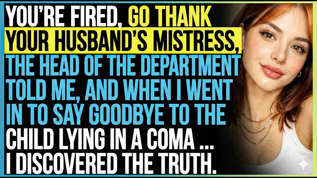 “You’re Fired — Go Thank Your Husband’s Mistress,” The Head Of The Department Told Me…