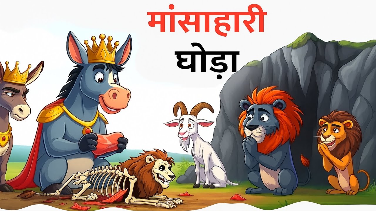 मांसाहारी घोड़ा | Hindi Kahaniya | Hindi Moral stories | Hindi kahani |#cartoon #Animation