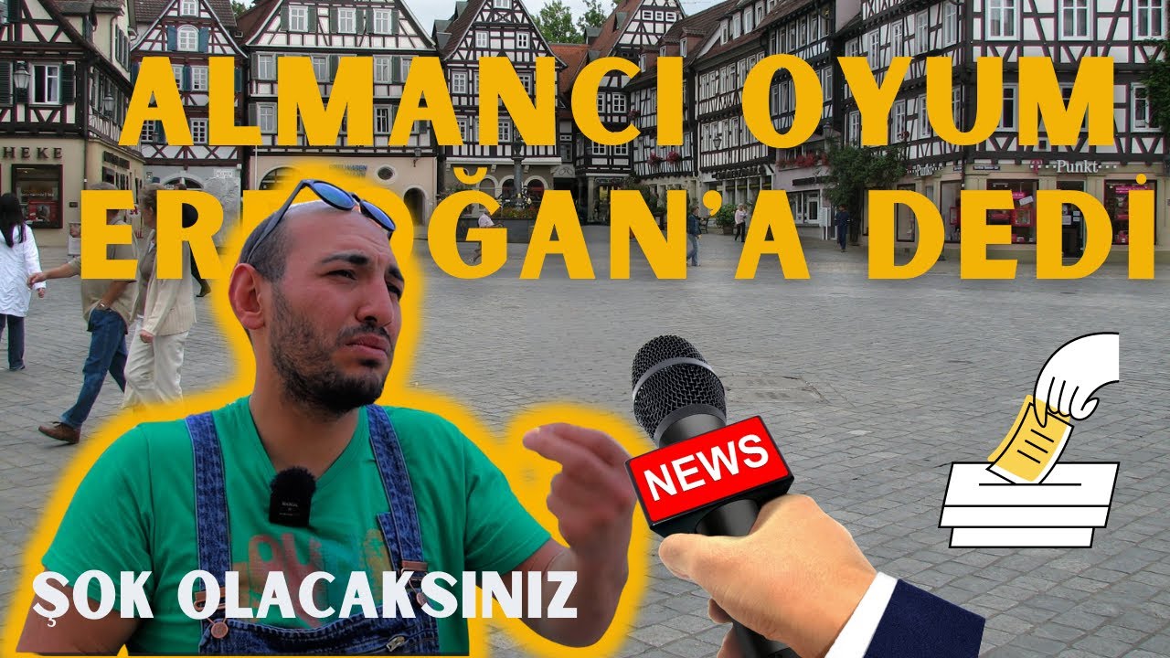ALMANCI ERDOĞANA OY VERİCEM DİYOR EN MANTIKLISI O  (sokak r&ouml;portajları)