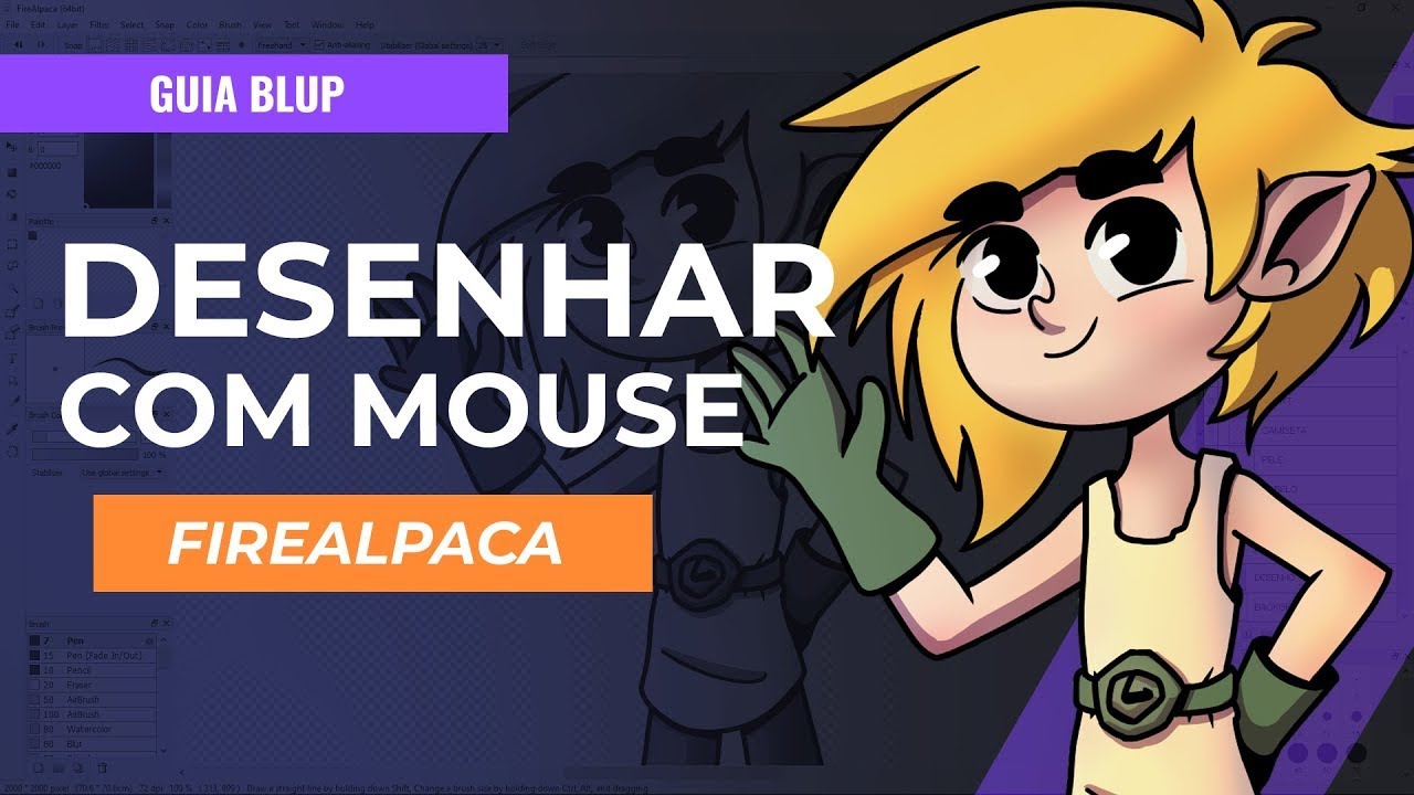 Como desenhar com o MOUSE no Firealpaca