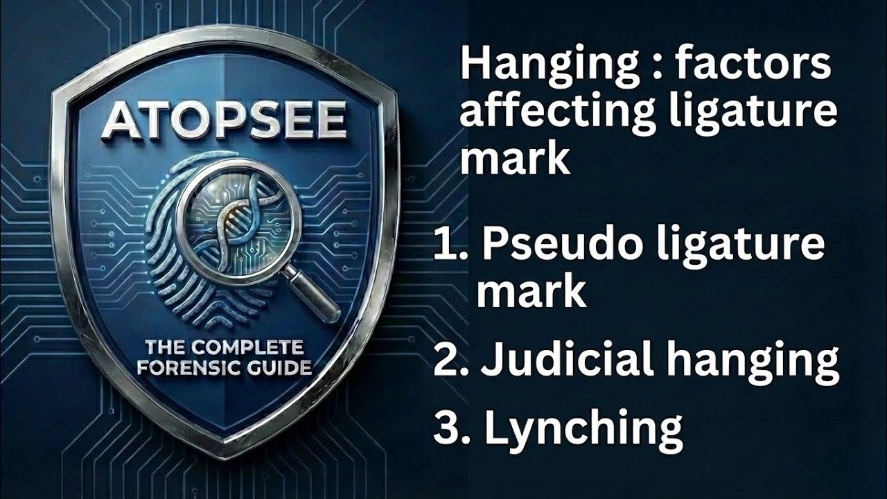 Hanging:ligature mark,judicial hanging,lynching