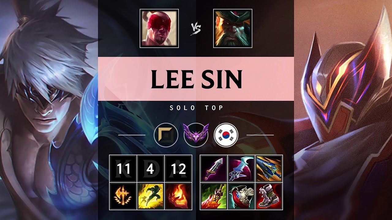 Lee Sin Top vs Gangplank: Legendary - KR Master Patch 14.23