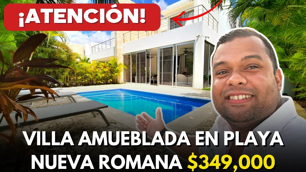 VILLA AMUEBLADA EN PLAYA NUEVA ROMANA | LA ROMANA | Invierte Aqui | Invierte en RD