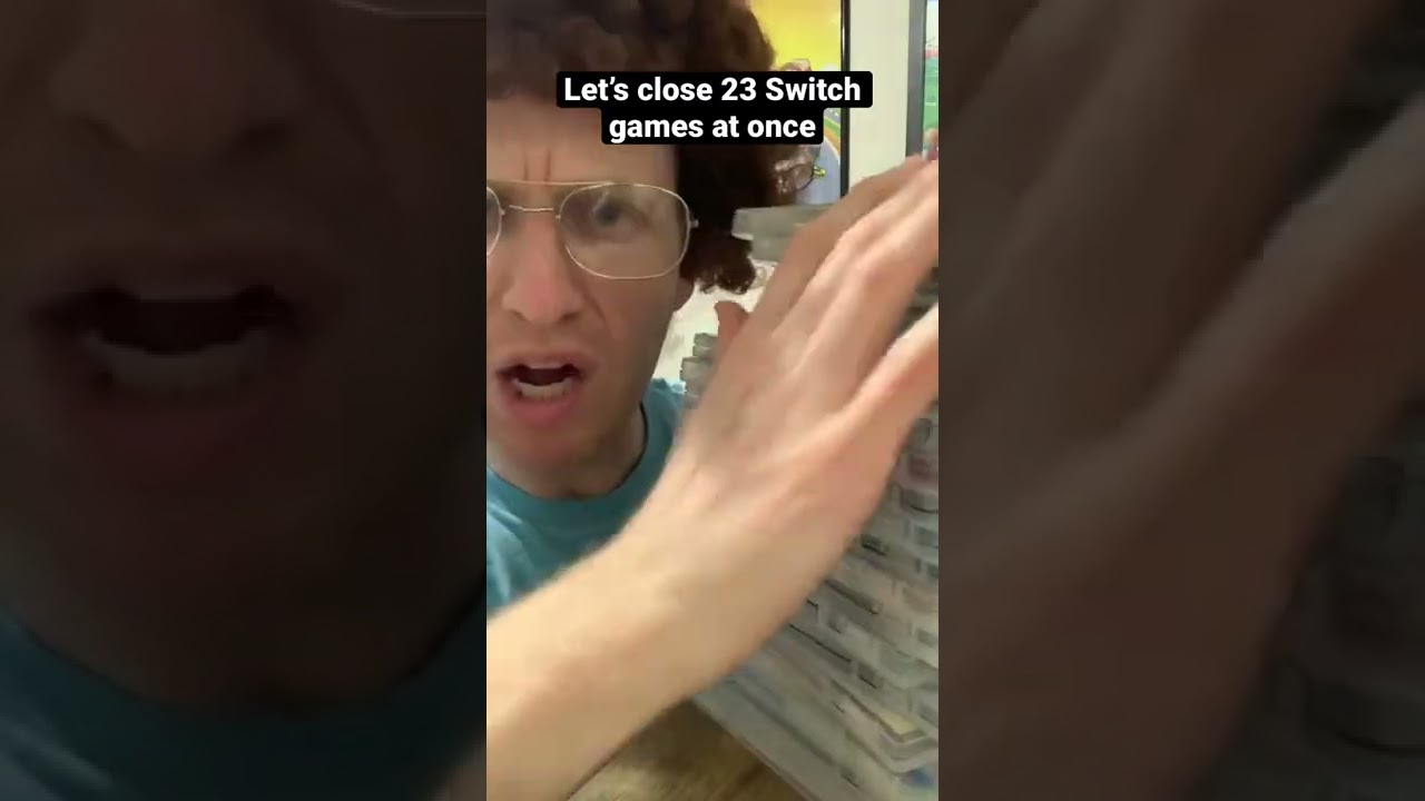 Закрытие 23 кейсов с играми Nintendo Switch одновременно — это так здорово!