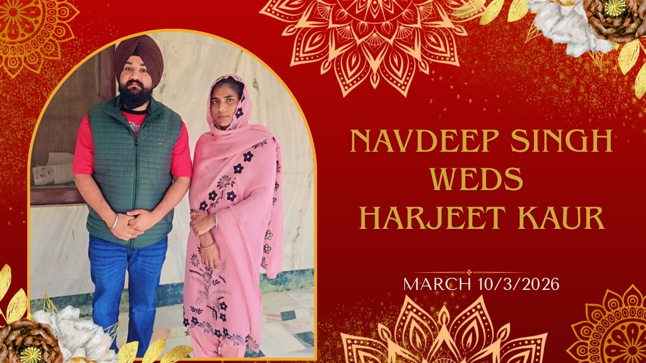 🛑LIVE || NAVDEEP SINGH WEDS HARJEET KAUR