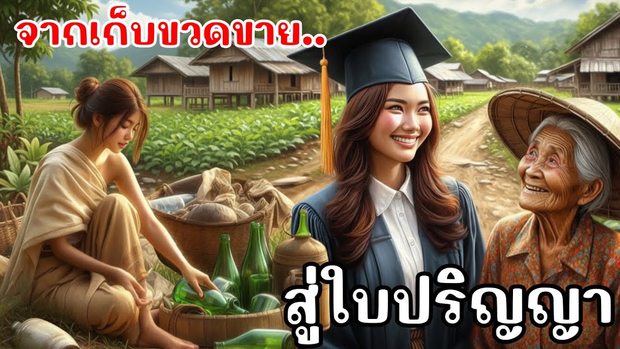 นิทานเรื่อง จากเก็บขวดขาย..สู่ใบปริญญา | นิทานให้แง่คิดสอนใจ