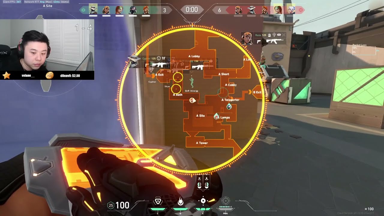 BIND! MVP! 100T DERREK BRIMSTONE VALORANT RANKED GAMEPLAY [Full Match VOD]