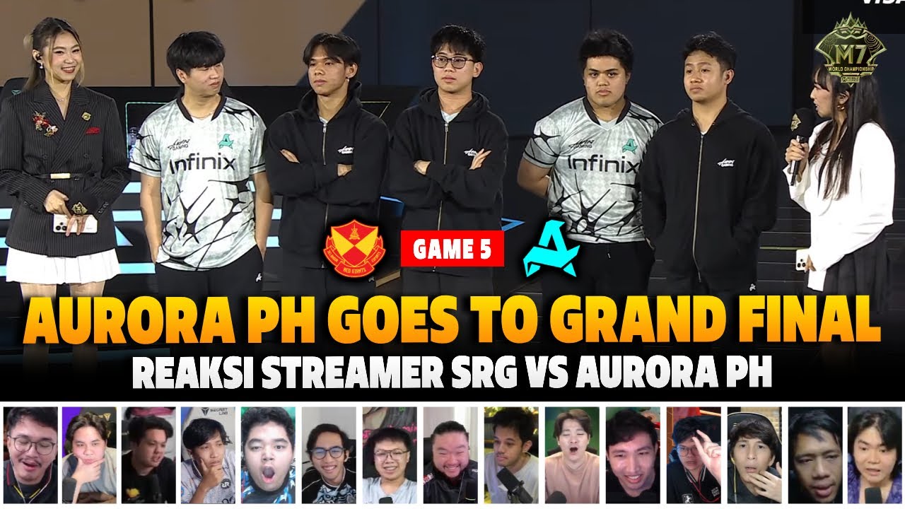 NICE TRY SRG 👏 RORA GOES TO FINAL❗REAKSI STREAMER M7 UPPER BRACKET SRG VS RORA | GAME 5