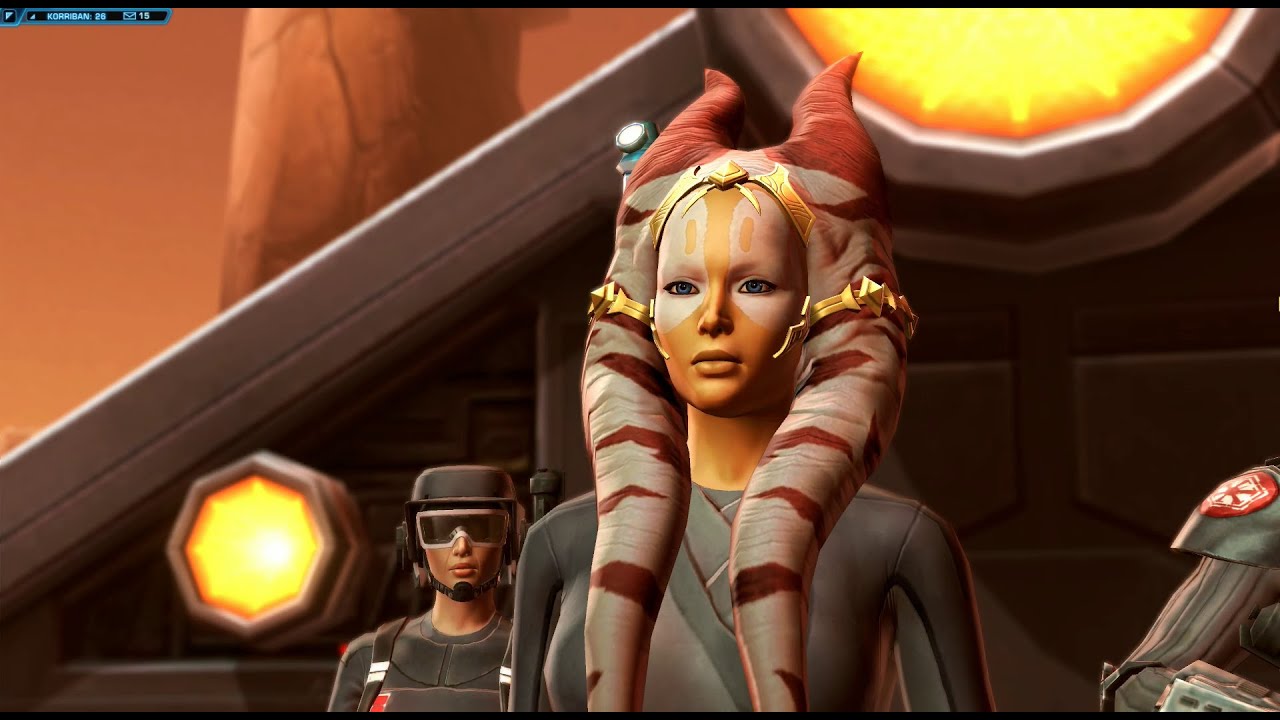 Star Wars The Old Republic~All Class Cutscenes Korriban (Female Togruta - Sith Warrior)