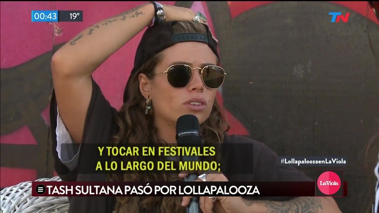 Entrevista a Tash Sultana en Lollapalooza Argentina (La Viola TN, 2018)