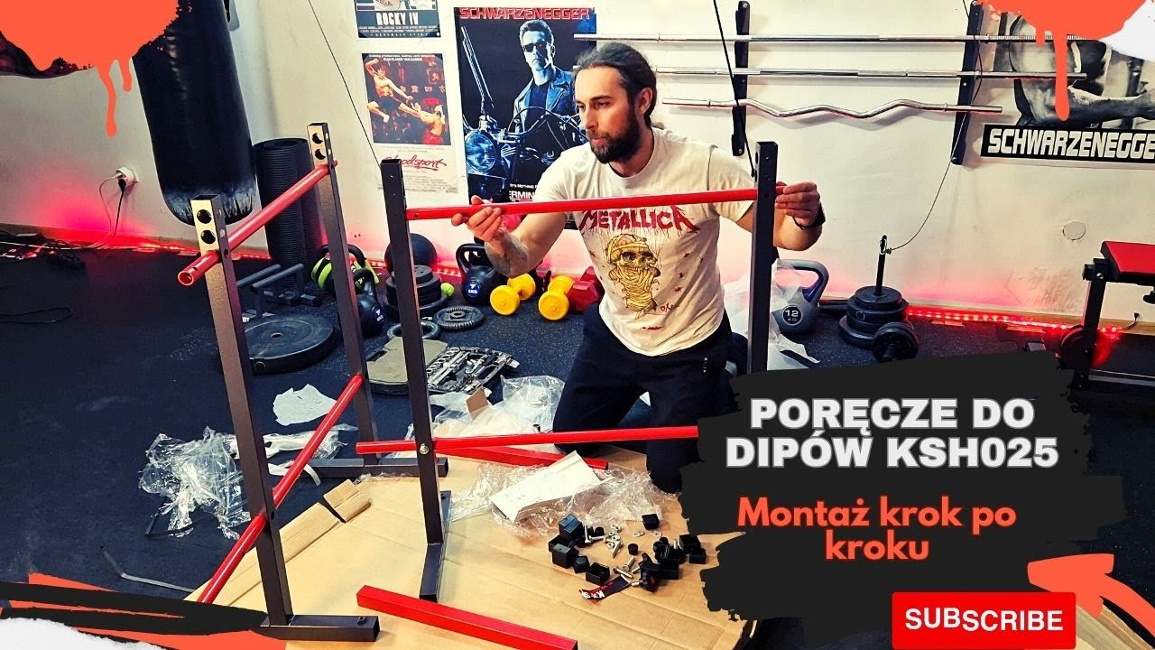 Poręcze do dipów KSH025 od @k-sport5900 montaż krok po kroku