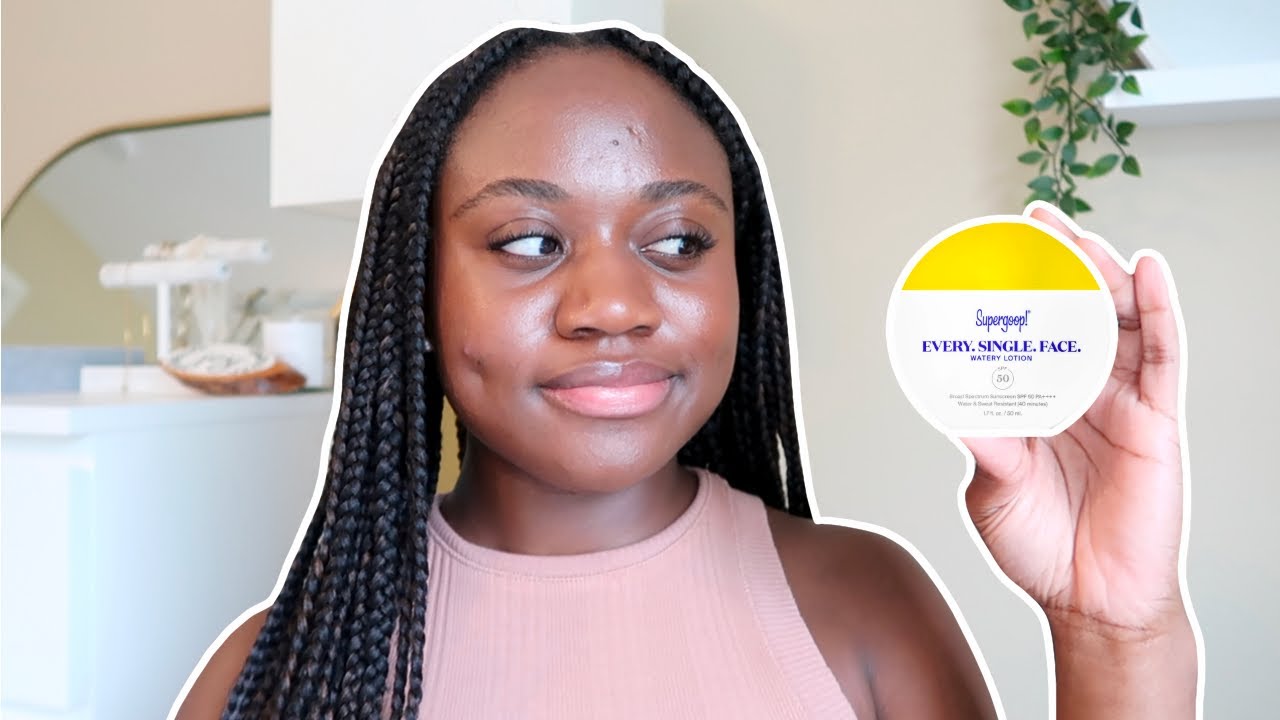 SUPERGOOP PLAY EVERYDAY LOTION SPF 50 | SUNSCREEN REVIEW ON OILY ACNE PRONE SKIN