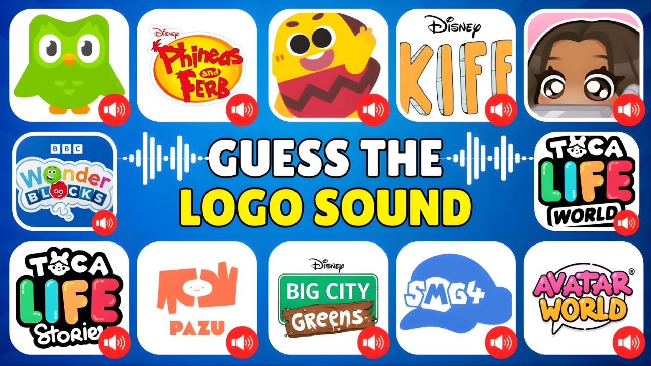 Guess The Kids App & Cartoon Intro Logo Sound 🔊 | Duolingo, Toca Life, Big City Greens | Quiz 2026
