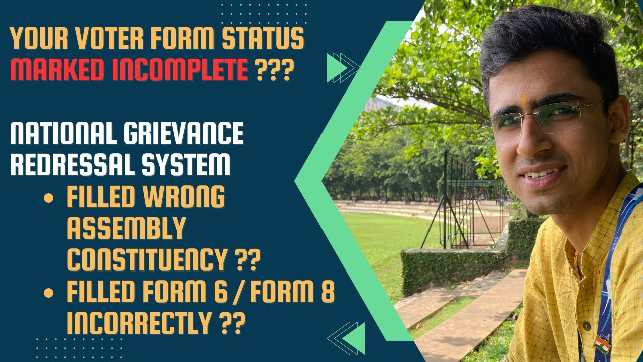 Fix your Marked Incomplete Voter ID Form? अधूरा वोटर आईडी फॉर्म कैसे ठीक करें ?