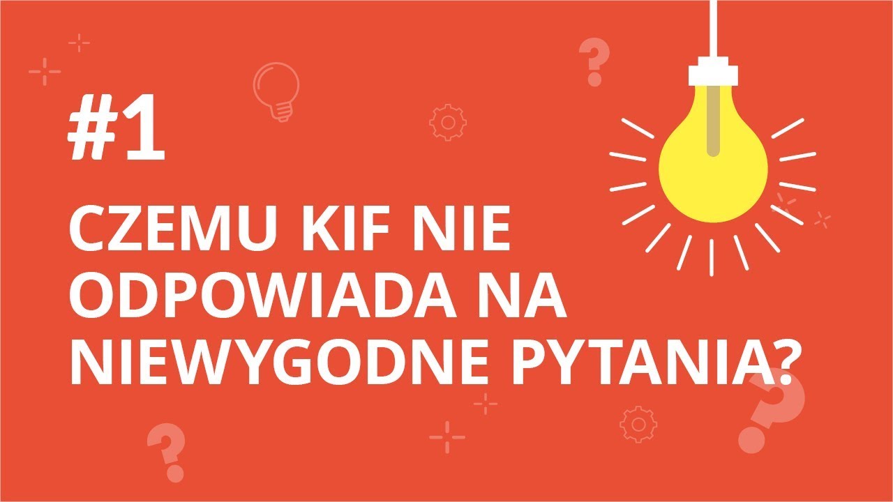 Czemu KIF nie odpowiada na niewygodne pytania? 🔹 #ZapytajPrezesa S02E01