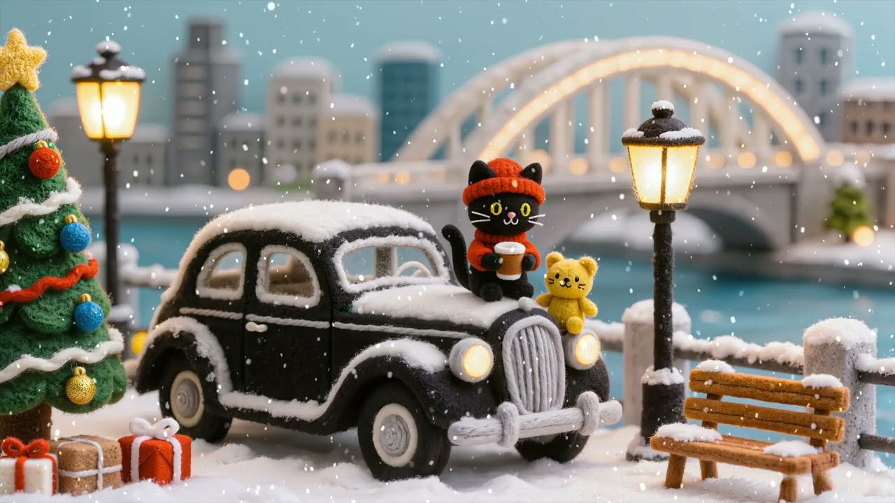 Winter Jazz Lofi – Cozy Study Beats with Rain Ambience for Focus & Relaxation ❄️☕