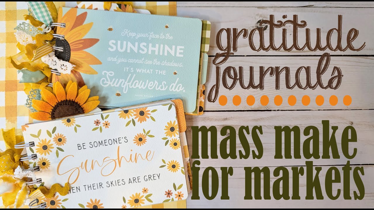 Easy Journals with the mini cinch/gratitude journal tutorial