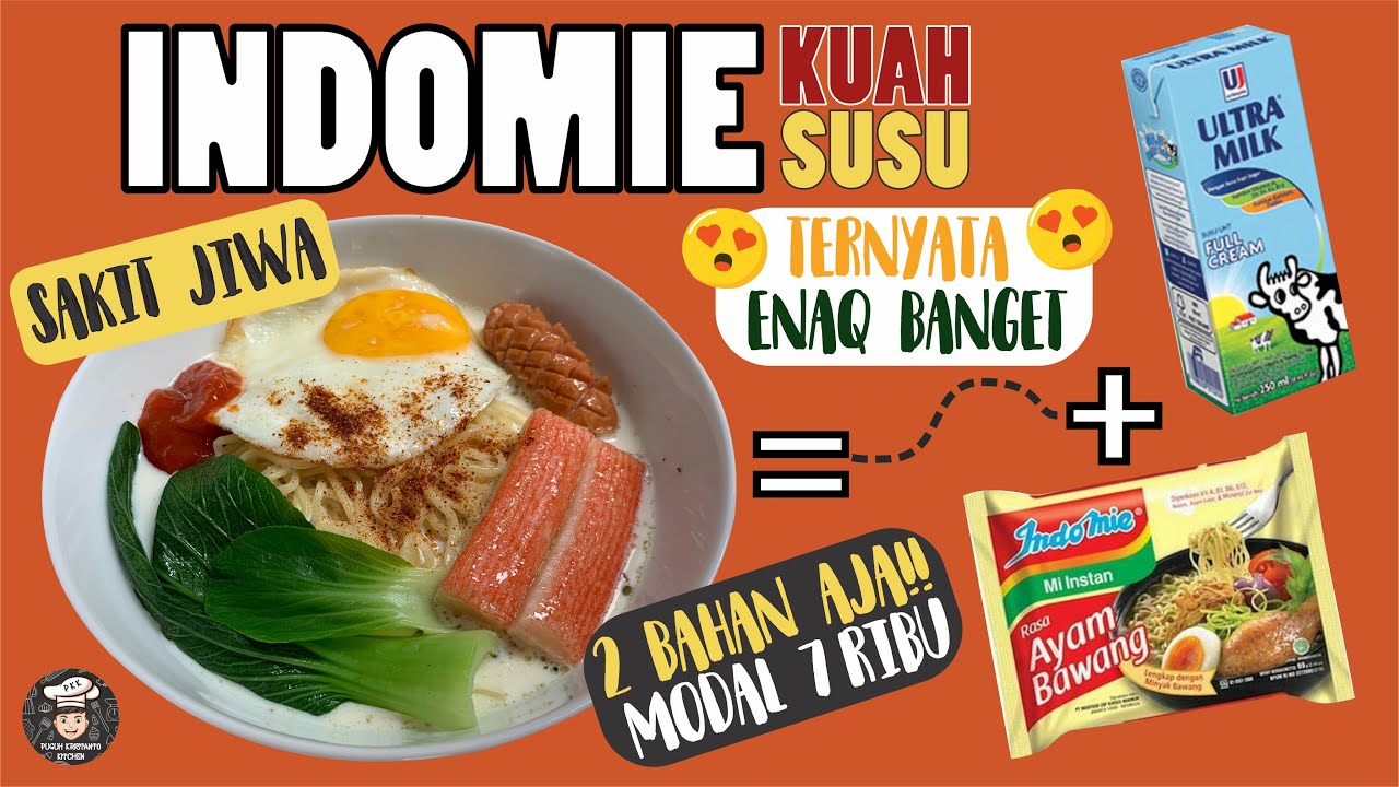 Sakit Jiwa!! Resep Indomie Susu terENAK!! Hanya 2 Bahan