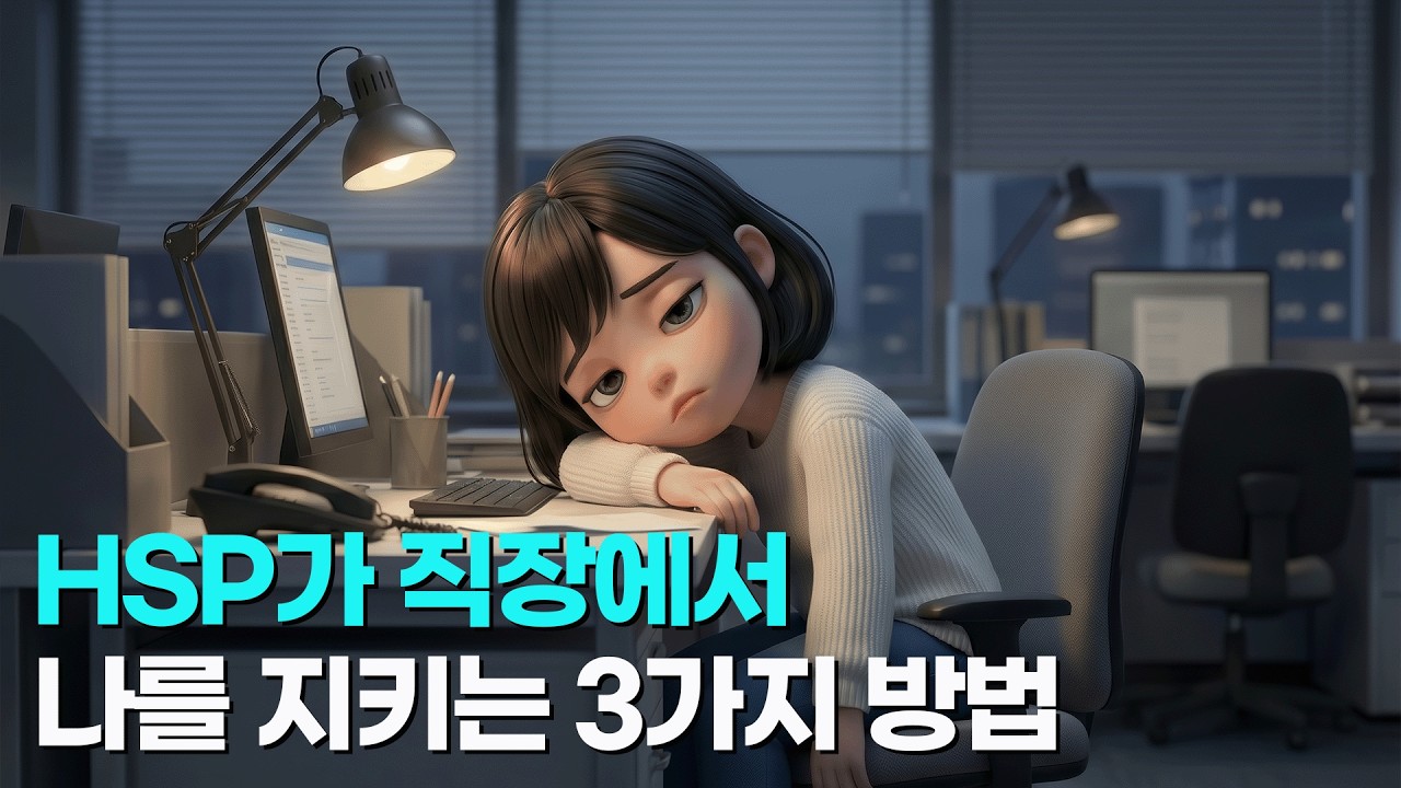 HSP 직장 생존법: 에너지 지키는 3가지 방법
