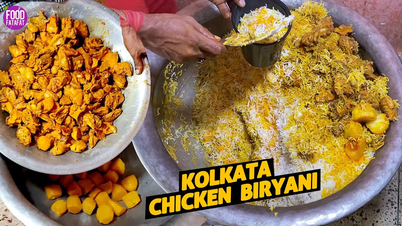 Patna Ka Best  KOLKATA CHICKEN BIRYANI | Biryani MAKING Ft.@FoodieRobin | Patna Street Food