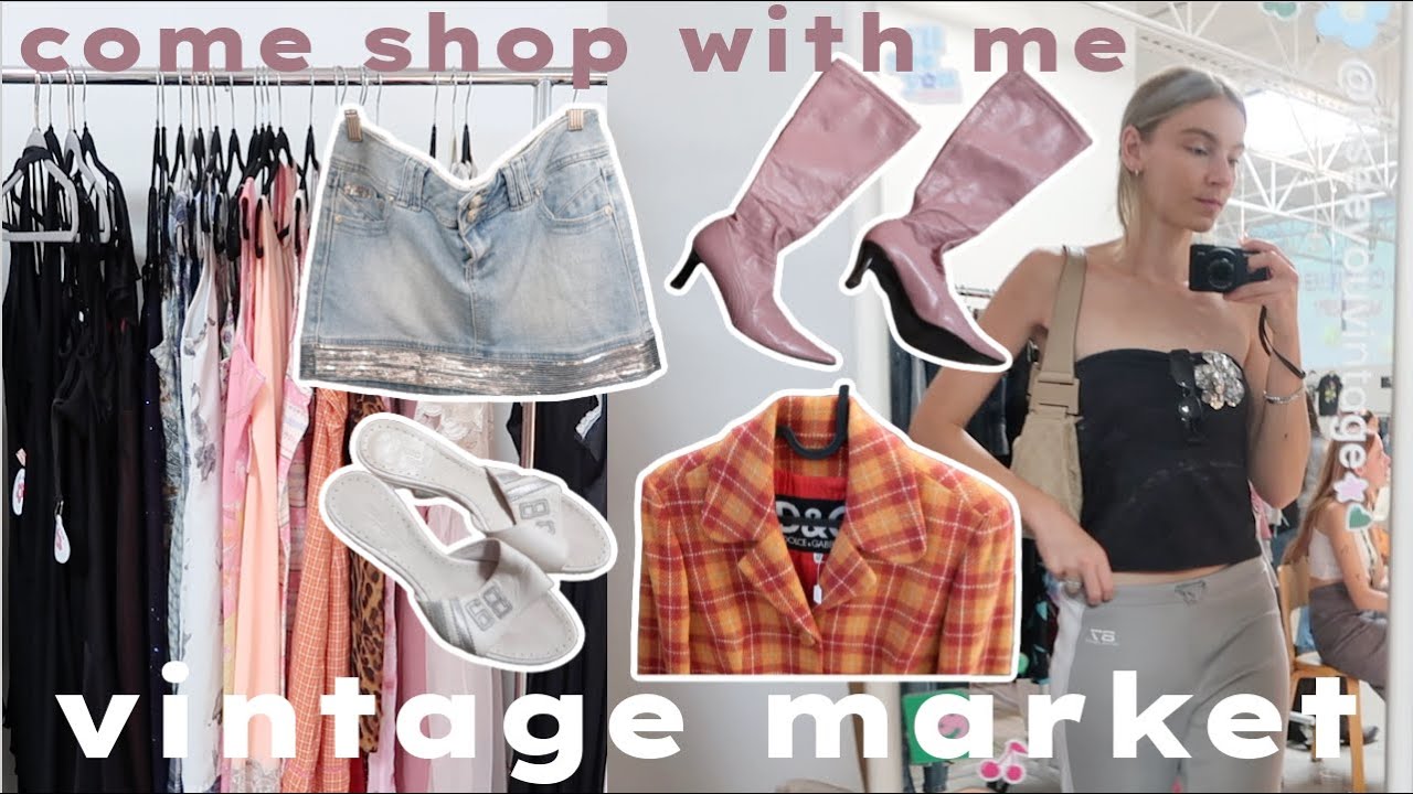 END OF SUMMER & FALL VINTAGE MARKET | come thrift with me for some major y2k & designer pieces!!!