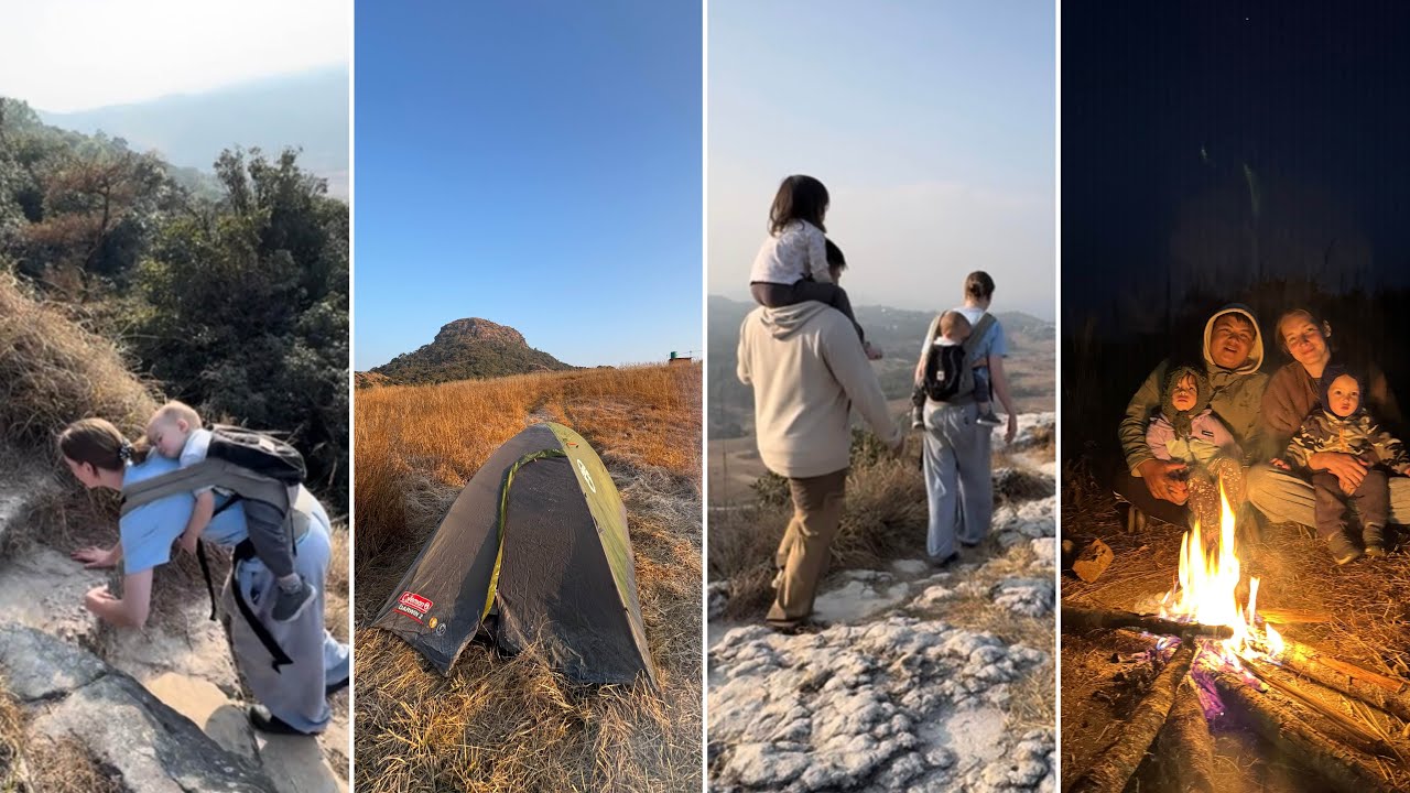 Hiking with Kids | Family camping ⛺️ | Jerry&Emma 