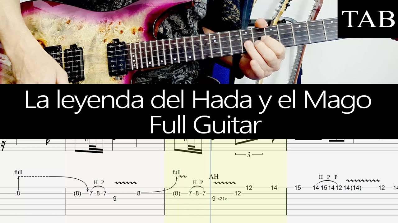 LA LEYENDA DEL HADA Y EL MAGO - Rata Blanca (Walter Giardino): FULL cover guitarra + TAB