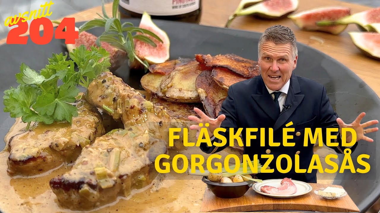 Fläskfilé med gorgonzolasås l Kapten Mat I No. 204