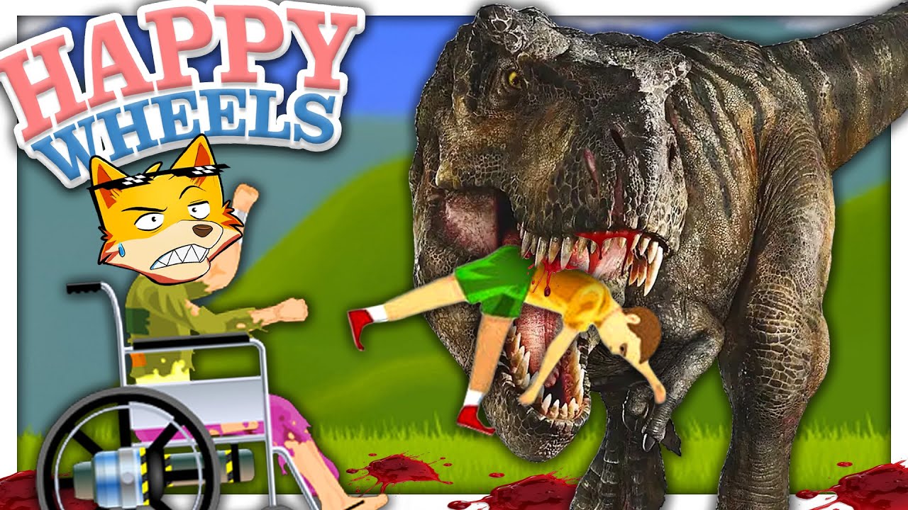 JURASSIC WORLD MA SU HAPPY WHEELS È BRUTALE! (MI PIACE)