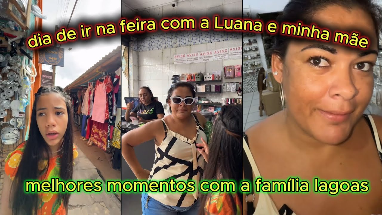 dia de feira EPICO com a Luana e minha mãe!