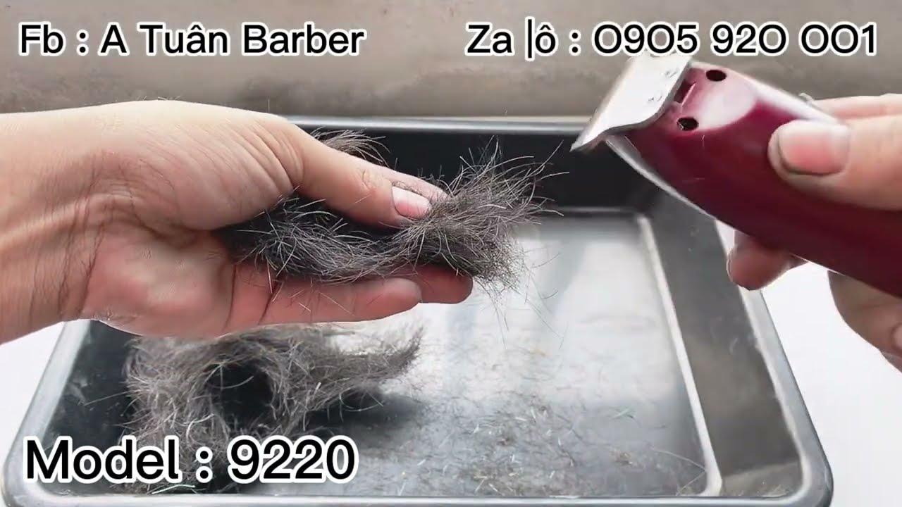 Test độ bén tông đơ chấn viền Barber 9220 giá chỉ 3xx