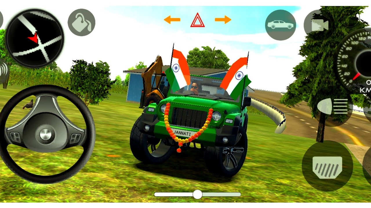 😎 Dollar (Song) Modified MahindraThar Car Games: Indian Cars simulator game || (Gadi wala game