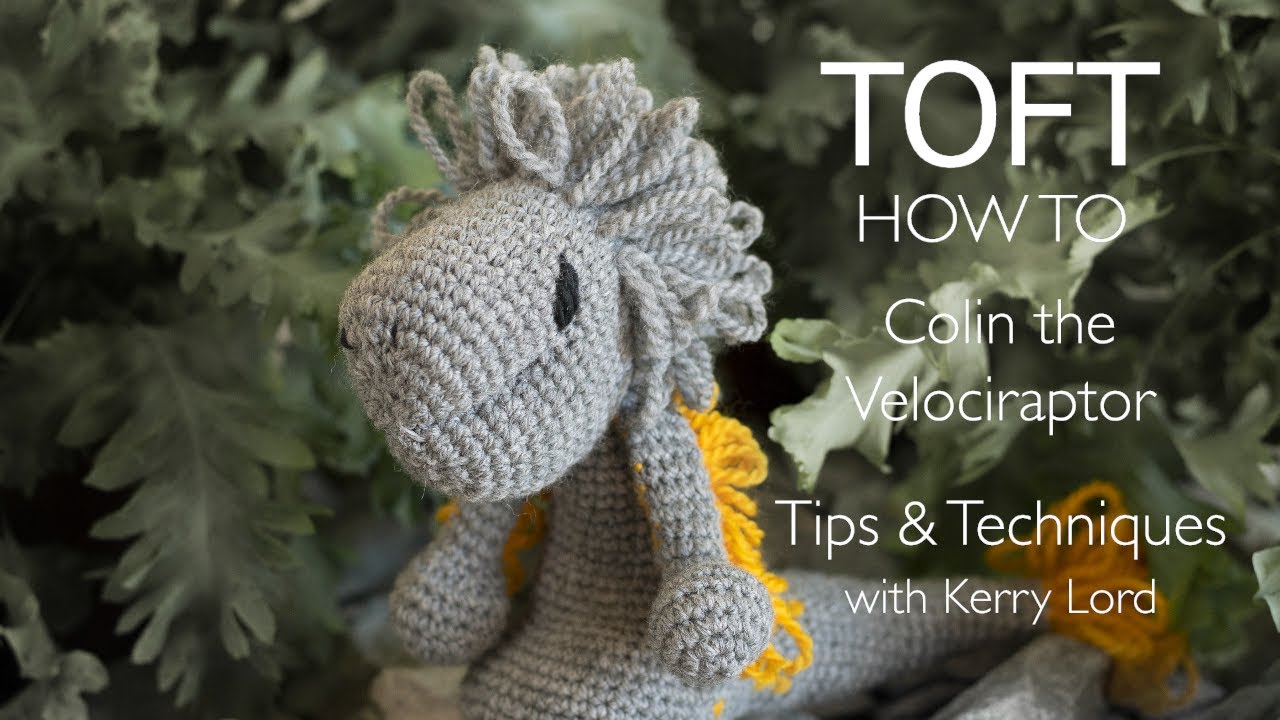 How to Sew Up Colin the Velociraptor