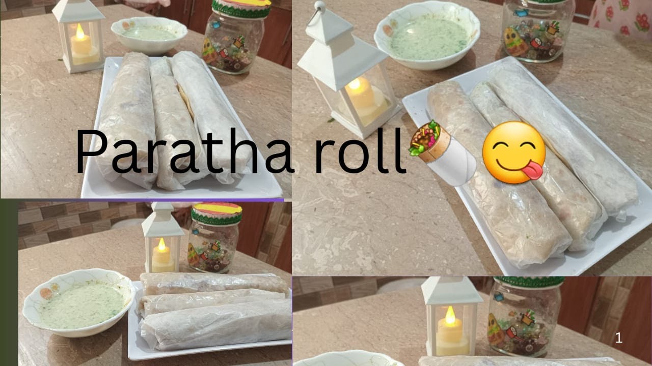 Easy Street-Style Roll paratha | Classis Chicken Roll Paratha Recipe | Homemade Roll Paratha